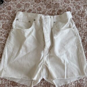 Madewell white shorts